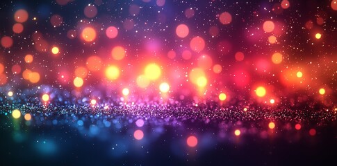 Obraz premium Abstract Background in Vibrant Purple with Colorful Light Effects Suitable for Creative Design Projects and Artistic Displays in Digital Media and Print