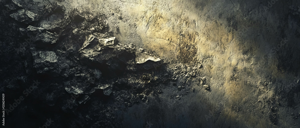 Aufkleber intriguing interplay of light and shadow on textured abstract surface