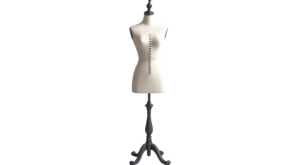 Mannequin on stand on transparent background