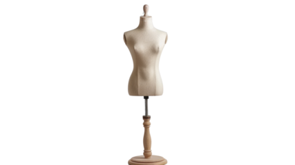 Mannequin on stand on transparent background