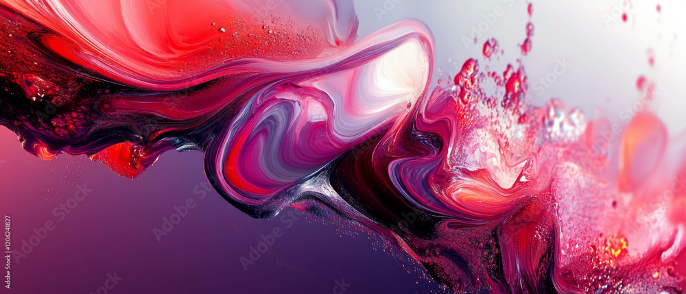 Poster fluid forms create an engaging abstract background with smooth gradients and vibrant colors