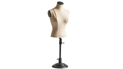 Mannequin on stand on transparent background