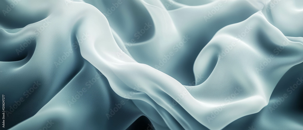 Poster elegant flowing lines create captivating abstract forms in soft textures and shades