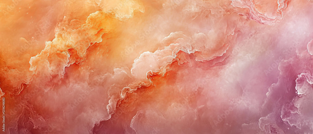 Aufkleber vibrant nebula clouds and cosmic dust create an abstract celestial background