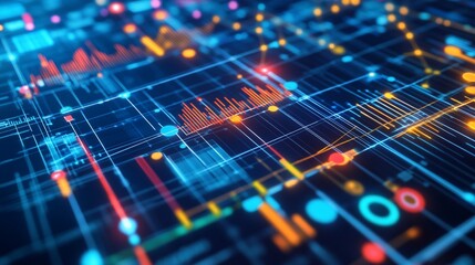 Abstract Digital Network: A Symphony of Data and Connectivity