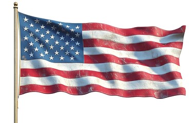 Obraz premium Close-up of a flag waving with detailed texture