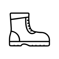 Construction Boots. Minimalistic Home Renovation Icons
