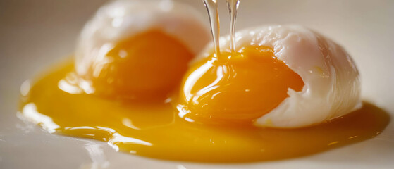 Perfectly poached eggs with rich hollandaise sauce create an elegant brunch dish