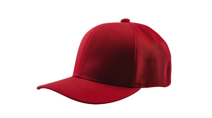 Fototapeta premium Red cap on transparent background