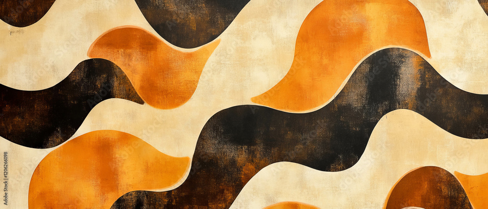 Poster Dynamic abstract patterns featuring blended colors and varied shapes evoke creativity and energy