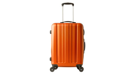 Modern suitcase on transparent background