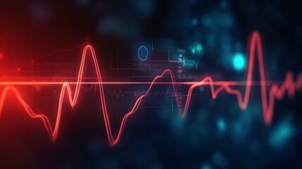 Dynamic Medical Data Visualization: A Futuristic Heartbeat Graph