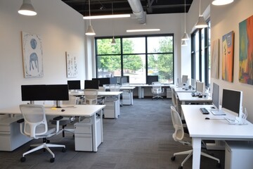 Modern and Bright Coworking Space Design