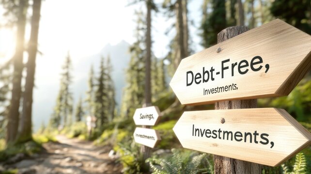 Path to financial freedom: investments and debt-free living in nature's serenity