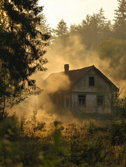 An old house in the forest