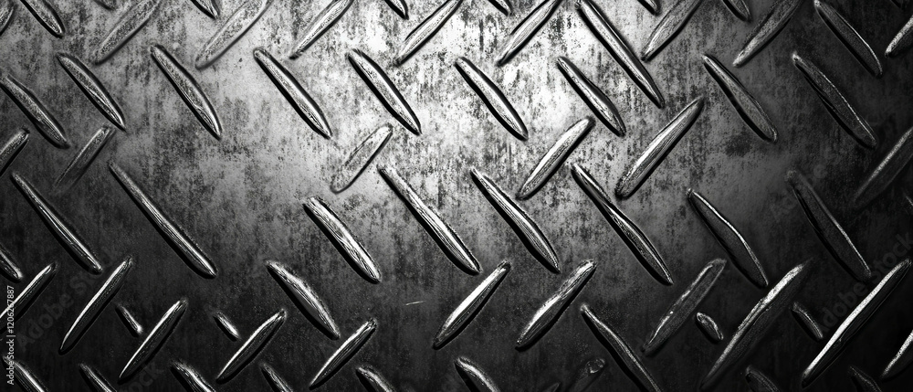Aufkleber exploring the intricate texture of aluminum mesh with woven patterns