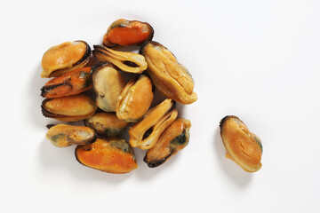 Roasted mussel meat