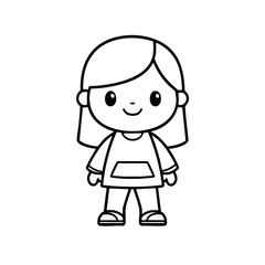cartoon, animated person, no background