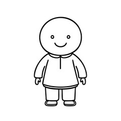 cartoon person, no background, vector
