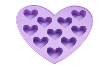Heart shaped silicone mold for making candies, marmalade, chocolate and ice