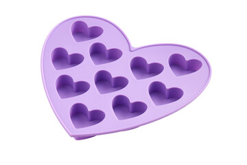 Heart shaped silicone mold for making candies, marmalade, chocolate and ice