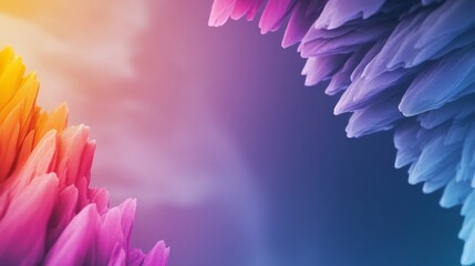 Vibrant colorful crystals softly illuminated create dreamy abstract background. AI Generated