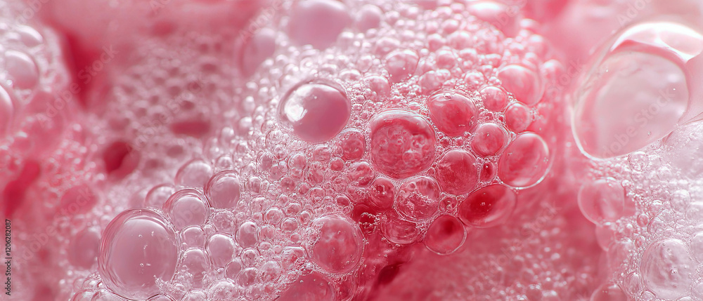 Poster exploring the varied textures and chewiness of bubblegum in different consistencies