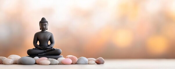 Energy healing therapy with soft light and a meditative ambiance