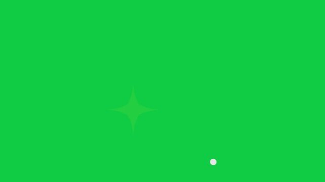 A glowing green star icon displayed on a green screen, symbolizing achievement, success, and creativity. Perfect for futuristic, business, and creative projects with vibrant and dynamic visuals.