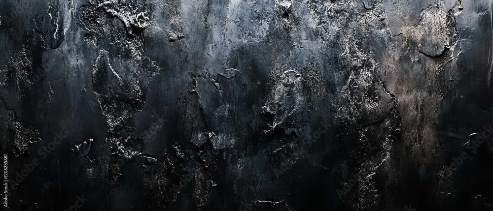 Aufkleber unique cave texture showcasing dark and damp elements in a mysterious atmosphere