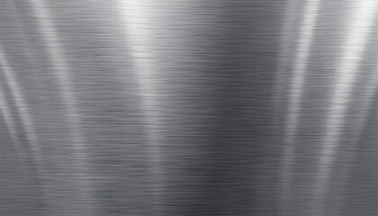 Brushed Aluminum Surface | Polished Metallic Silver Texture with Shiny Industrial Finish