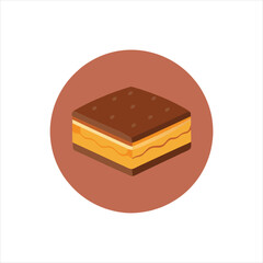  Creative Nanaimo Bar Food Logo Design Vector
