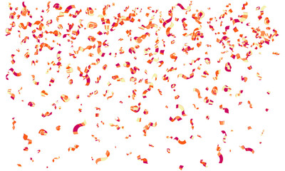 Faling confetti for festival background, birthday party invitation, carnival celebrate, glamour concert. Shiny colourful flying particle. Magic mosaic effect, romantic ceremony vibrant ornament.