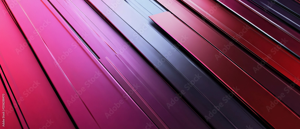 Poster vibrant colored anodized aluminum with smooth texture and deep finish creating visual depth