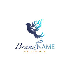 Obraz premium “Elegant Bird-Inspired Logo Design”