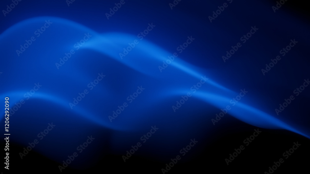 Aufkleber wavy blue overlay background: wavy blue lines create a soft abstract background, ideal for overlays 