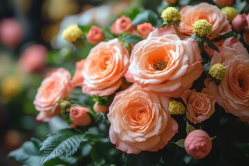 sweet pink rose flowers for love romance valentine wedding background copy space