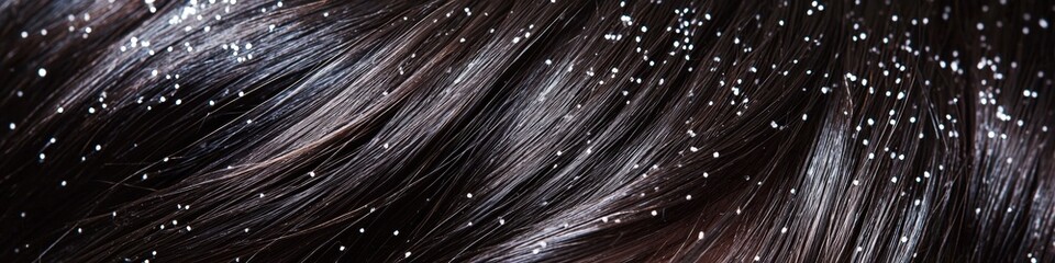 Close-up on black hair magnifier. Selective focus