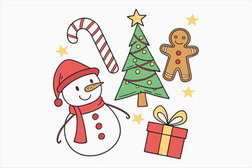 A vibrant and cheerful collection of flat color icon