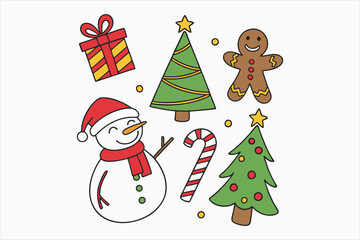 A vibrant and cheerful collection of flat color icon