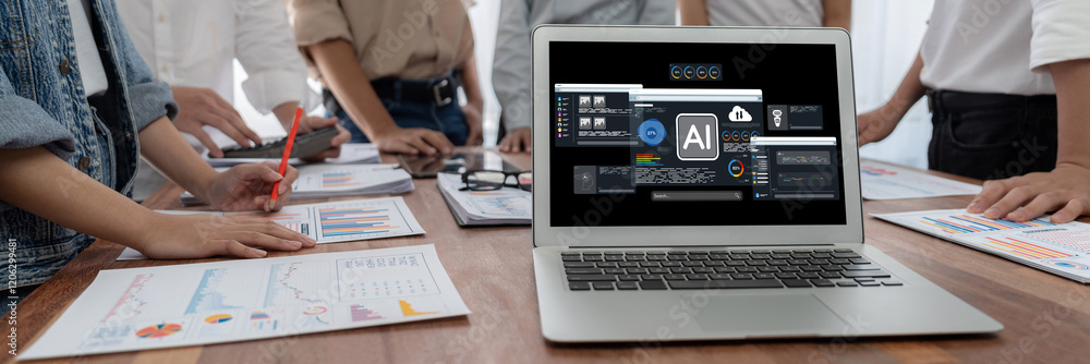 Aufkleber Generative AI virtual assistant tools for prompt engineer and user for ease of engage artificial intelligence AI technology help people to work with generative AI functions by prompting the AI brisk