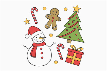 A vibrant and cheerful collection of flat color icon