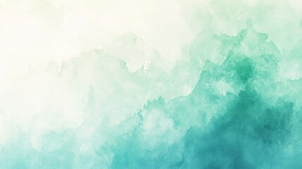 A serene gradient background with watercolors.featuring soft blues and greens with watercolor texture.evoking calm and creativity.ideal for artistic projects and wellness content