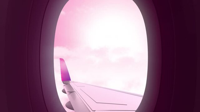 Sky View  From Airoplan Window  in 4K Resolution