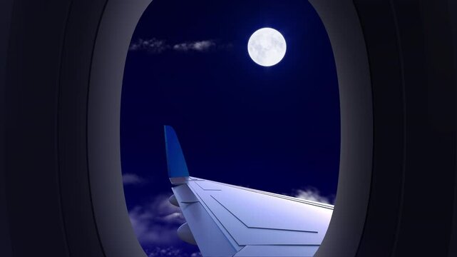 Sky View  From Airoplan Window  in 4K Resolution