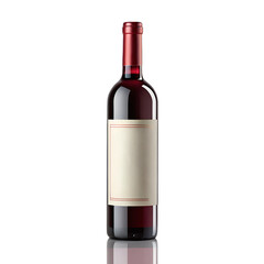 bottle of wine isolated
