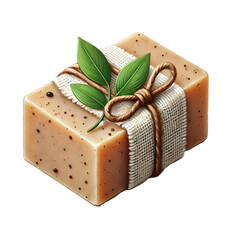 Handmade Soap Isolated On White: A Natural And Artisanal Skincare Delight