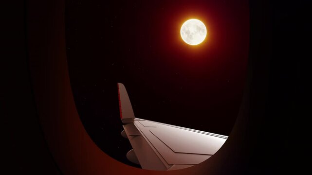 Sky View  From Airoplan Window  in 4K Resolution