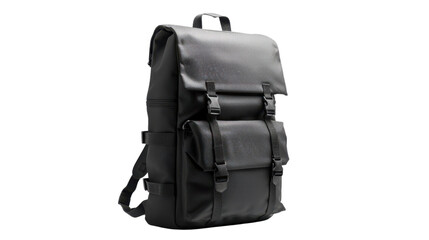 Naklejka premium Laptop backpack on transparent background