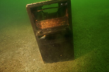 Scuba diving in the clay pit